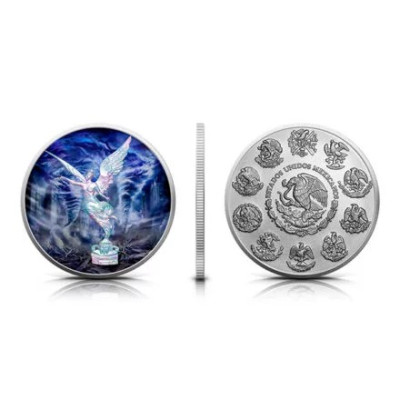 México Libertad - Fuerzas de la Naturaleza - Aire - 1 Oz - Moneda de Plata de Colección