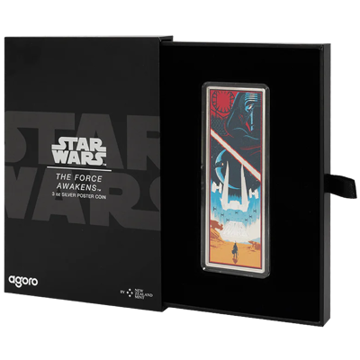 Star Wars : The Force Awakens 3 Oz- Pièce de collection en argent