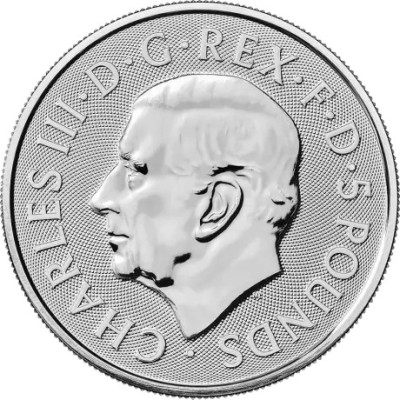 Bêtes des Tudor Lévrier Blanc de Richmond - 2 Oz - Pièce d'investissement en argent