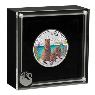 Quokka australiano (2025) - Moneta da collezione d'argento da 1 Oz.