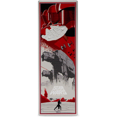 Star Wars: Los últimos Jedi (2025) - 3 Oz - Moneda de Plata de Coleccionista