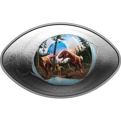 Ojo de dinosaurio (2025) - 1 Oz - Moneda de Plata de Colección