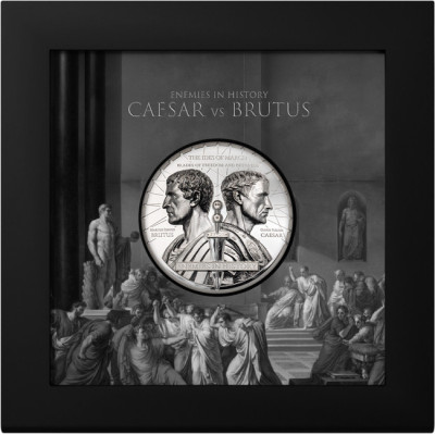 Brutus vs. Caesar (2025) - 2 Oz - Silver Proof Collector Coin (entrega 5.10.2025)