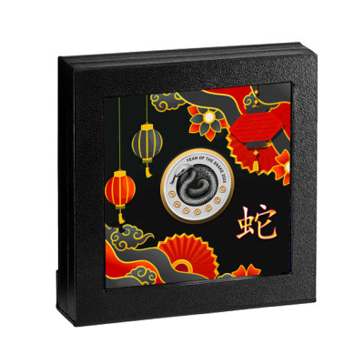 Año de la Serpiente, siete elementos - 17,5g - moneda de colección de plata proof