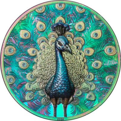 Pfau (2025) - 1 oz - Silber Sammlermünze (Lieferung 5.10.2025)