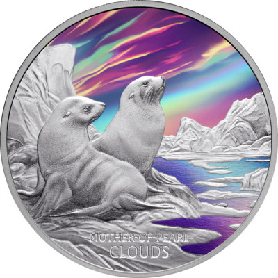 Nuvole di Madreperla - Moneta da collezione d'argento da 1 Oz.