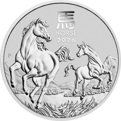 Cheval lunaire (2026) - 1KG - pièce d'investissement en argent