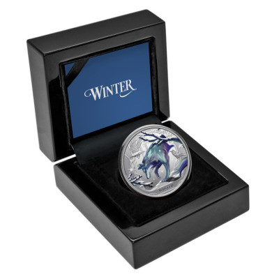 Lobo de Invierno (2025) - 1 Oz - Moneda de Plata de Colección