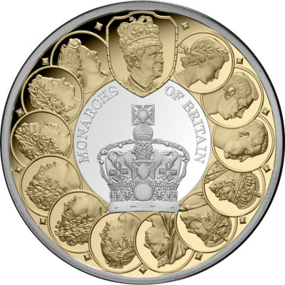 Monarcas de Gran Bretaña (2025) - Moneda de colección de plata de 1 Oz