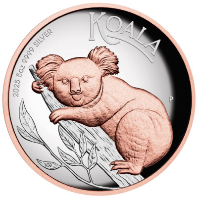 Australischer Koala (2025) - 5 oz - Silber Sammlermünze (Lieferung 25.9.2025)
