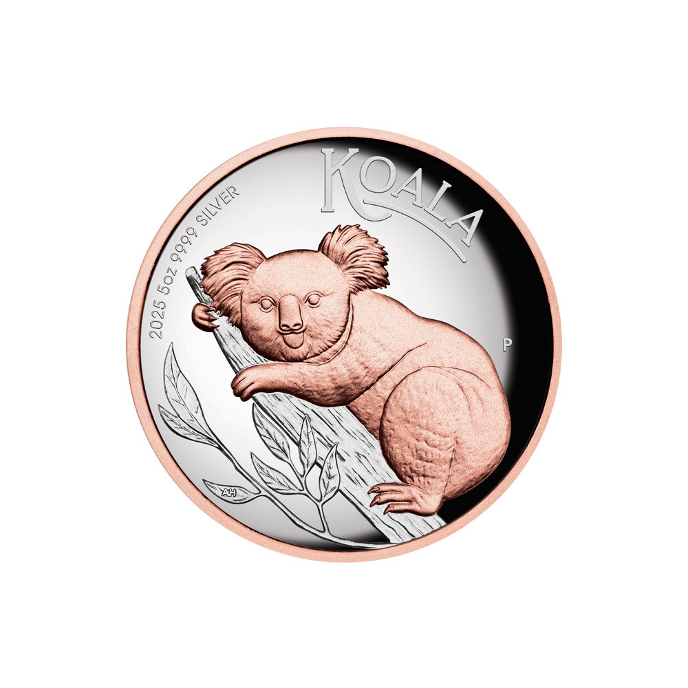 Australischer Koala (2025) - 5 oz - Silber Sammlermünze (Lieferung 25.9.2025)