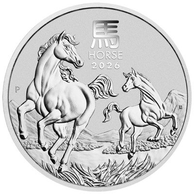 Lunar Horse (2026) - 2 oz - Silberanlagemünze