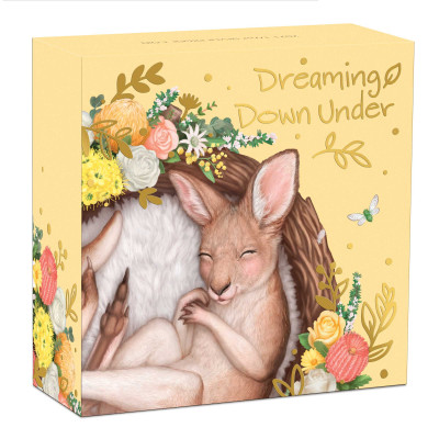Baby Kangaroo (2021) - Moneta d'argento da collezione da 1/2 Oz.