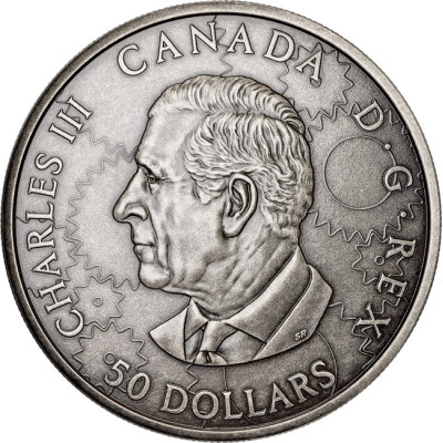 Locomotiva a vapore - Moneta d'argento da collezione da 3 Oz.