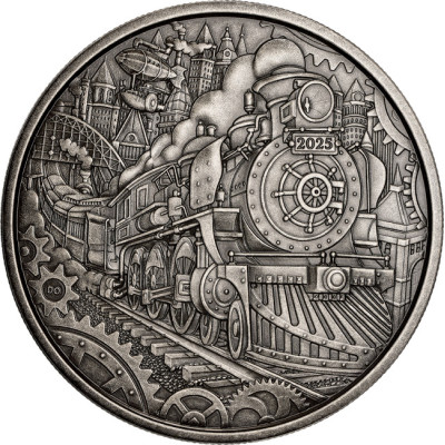 Dampflokomotive - 3 oz - Silber Sammlermünze