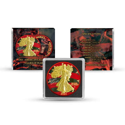 American Eagle (2025) - Claws of Fear - Moneda de Plata de Colección