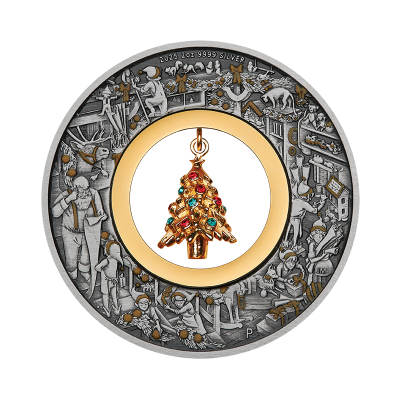 Atelier du Père Noël (2025) - 2 Oz - Pièce de collection en argent
