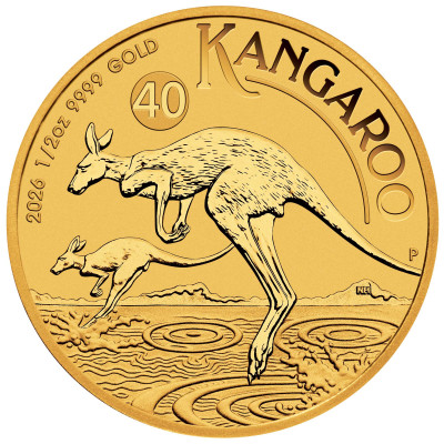 Canguro australiano (2026) - 1/2 Oz - moneta d'oro da investimento