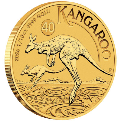 Australijski Kangur (2026) - 1/10 uncji - złota moneta inwestycyjna