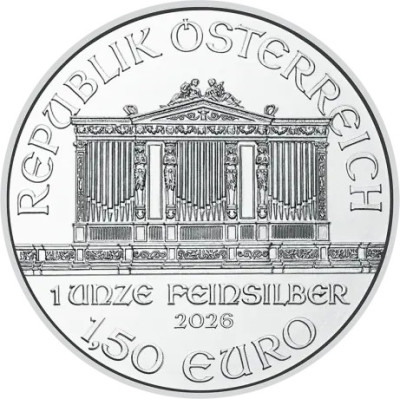 Wiedeński Filharmonik (2026) - 1 uncja - srebrna moneta inwestycyjna