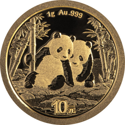 Panda (2026) - 1g - moneta d'oro da investimento