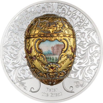Fabergé Egg - Peter the Great - 2 Oz - silver collector coin