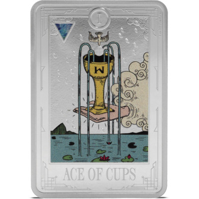 Tarot I. - As de Copas - 1 Oz - Moneda de Plata de Colección