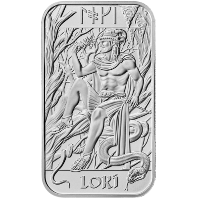 Dieux nordiques - Loki - 1 Oz - lingot d'argent d'investissement