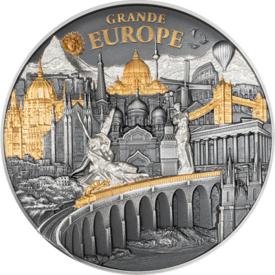 Grande Europa - Moneta d'argento da collezione da 3 Oz.