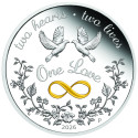 "One Love" 2026 - 1 oz - Silber Geschenkmünze