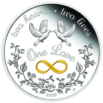Moneta d'argento "One Love" 2026 - 1 Oz