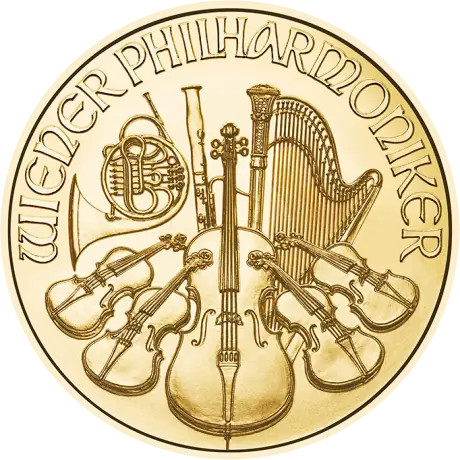 Wiedeński Filharmonik (2026) - 1/25 Oz - złota moneta inwestycyjna