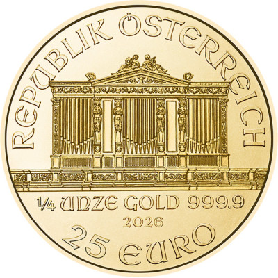 Wiener Philharmoniker (2026) - 1/4 Oz - moneta d'oro da investimento