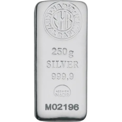 Nadir Metal Rafineri - 250 g - Silber Anlagebarren