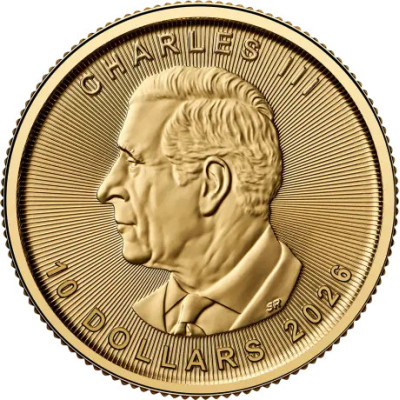 Foglia d'acero (2026) - 1/4 Oz - moneta d'oro da investimento