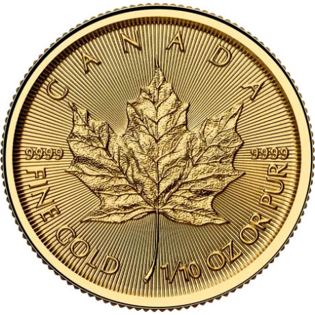 Liść Klonu (2026) - 1/10 Oz - złota moneta inwestycyjna