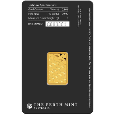 Perth Mint -  Kangur 5g sztabka złota inwestycyjna