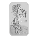 Cheval lunaire rectangulaire (2026) - 1 Oz - pièce d'investissement en argent