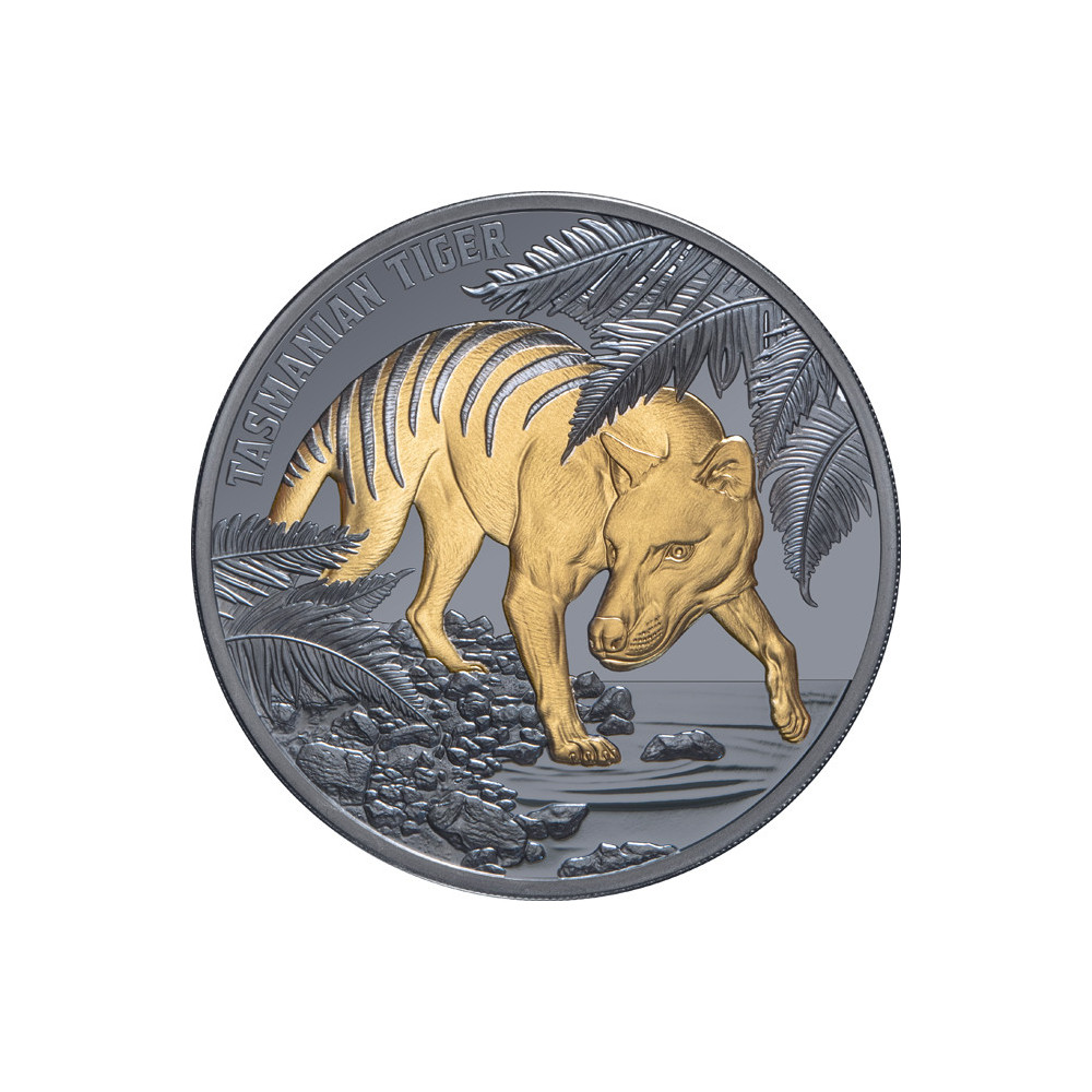 Tasmanian Tiger (2026) - 1 Oz - Silver Black Proof Collector Coin