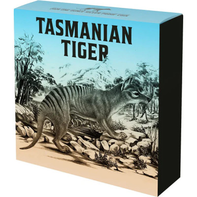 Tasmanian Tiger (2026) - 1 Oz - Silver Black Proof Collector Coin