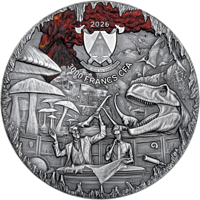 Viaggio al centro della Terra (2026) - 3 Oz - moneta d'argento da collezione proof