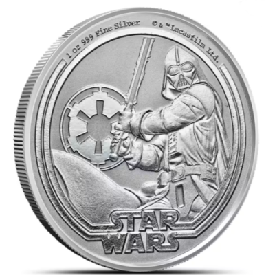 Star Wars Darth Vader (2026) - 1 Oz - Moneda de Plata de...