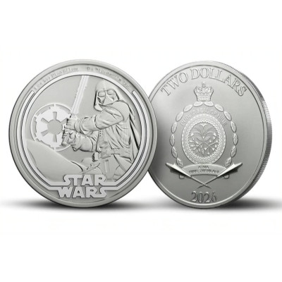 La Guerre des Etoiles Dark Vador (2026) - 1 Oz - Pièce d'investissement en argent