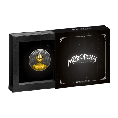 Metrópolis (2025), sillent film classics - moneda de plata de colección