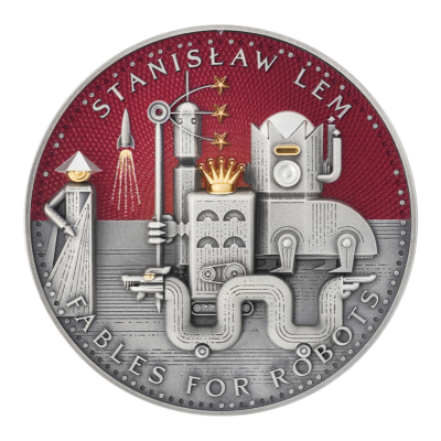 Stanislaw Lem - Fábulas para Robots - 2 Oz - Moneda de Plata de Colección