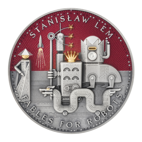 Stanisław Lem - Bajki dla robotów - 2 uncje - Srebrna moneta kolekcjonerska