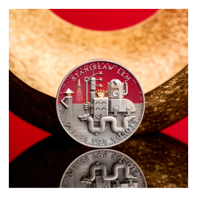 Stanislaw Lem - Fables for Robots - 2 Oz - Silber Sammlermünze