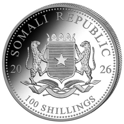 Elefante Africano (2026) - 1 Oz - Moneda de Plata de Inversión