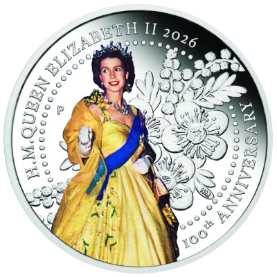 Regina Elisabetta II - Set di monete d'argento da collezione