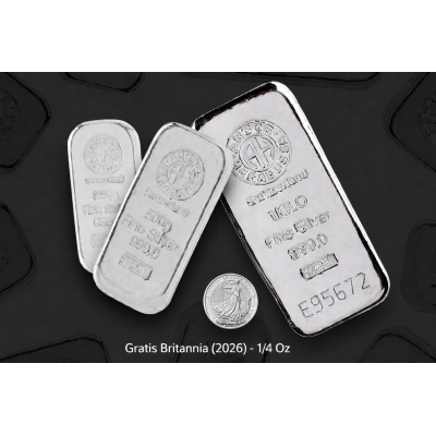 Silberset (1 kg + 500g + 250g Argor Heraeus) + gratis 1/4 oz Britannia Silbermünze